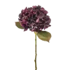 Emerald Hydrangea stem burgundy 47cm
