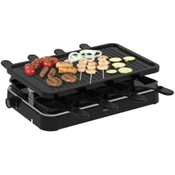 Inventum GR803B Gourmetset 8 persoons - 1200 watt Zwart
