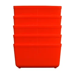 Inzetbakje voor assortimentsdoos ca. 8x4x4 cm oranje 5 stuks
