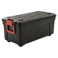 Iris Store-It-All Opbergbox - 75L - Kunststof - Zwart - Set van 3