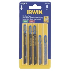 Irwin decoupeerzaagbladenset T-aansluiting (3 x hout / 2 x metaal) - 5-delig