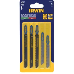 Irwin decoupeerzaagbladenset T-aansluiting voor hout / metaal - 5-delig
