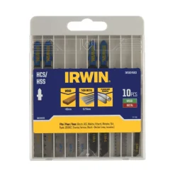 Irwin decoupeerzaagbladenset T-aansluiting voor hout / metaal - 10-delig