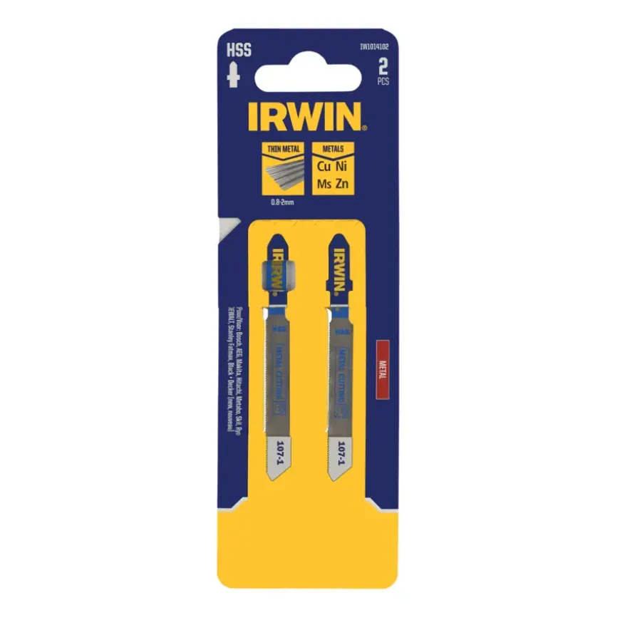 Irwin decoupeerzaagblad T-aansluiting voor metaal - 2 stuks - tot 6 mm