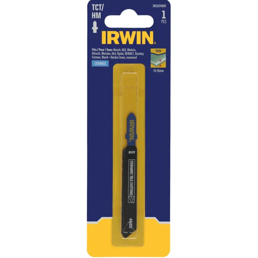Irwin decoupeerzaagblad T-aansluiting voor keramiek / tegels tot 10 mm