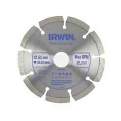 Irwin diamantschijf voor haakse slijper Ø125 mm. Voor steen.