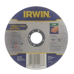 Irwin Pro doorslijpschijf Ø125 mm. Dikte 1.6 mm. Voor steen.