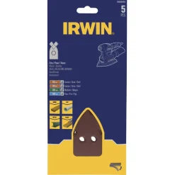 Irwin schuurvel voor B+D Multischuurmachine zelfklevend K60/K80/K120/K180, 5 stuks