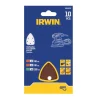 Irwin schuurvel voor de OK handpalmschuurmachine, zelfklevend, mix, 10 stuks