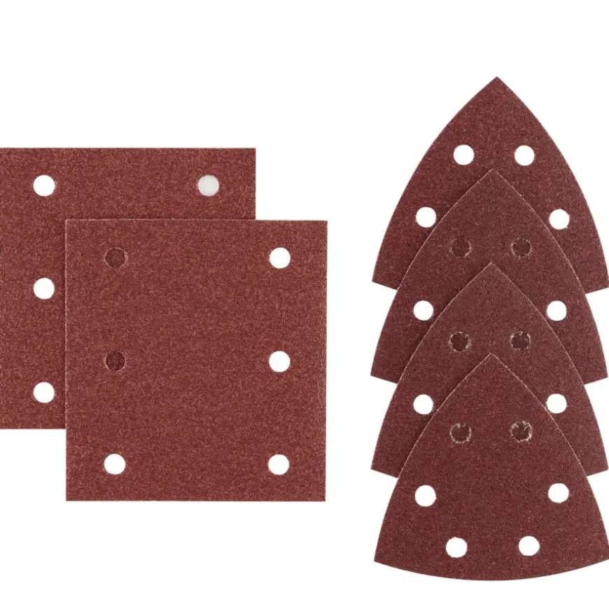 Irwin schuurvel voor Makita Tristar, zelfklevend K80, 6 stuks