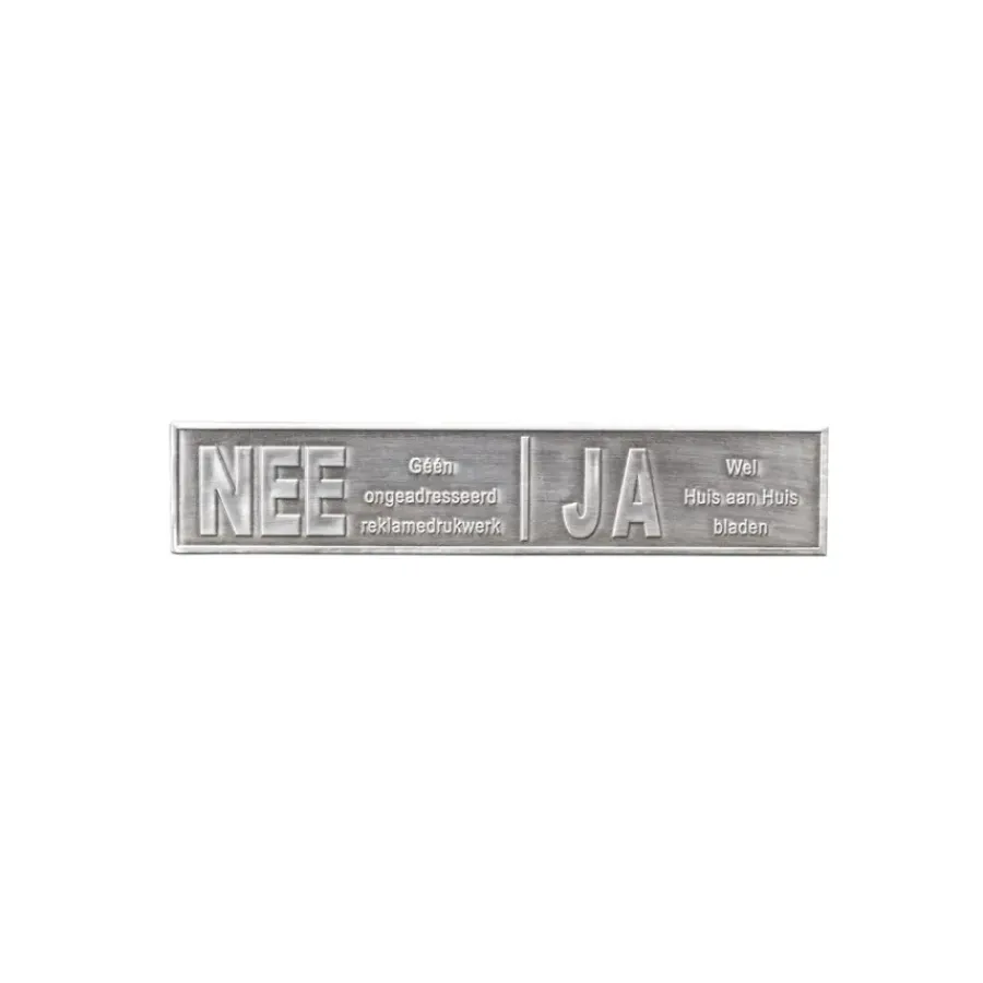 Geen Ja/Nee sticker Metaal kleur