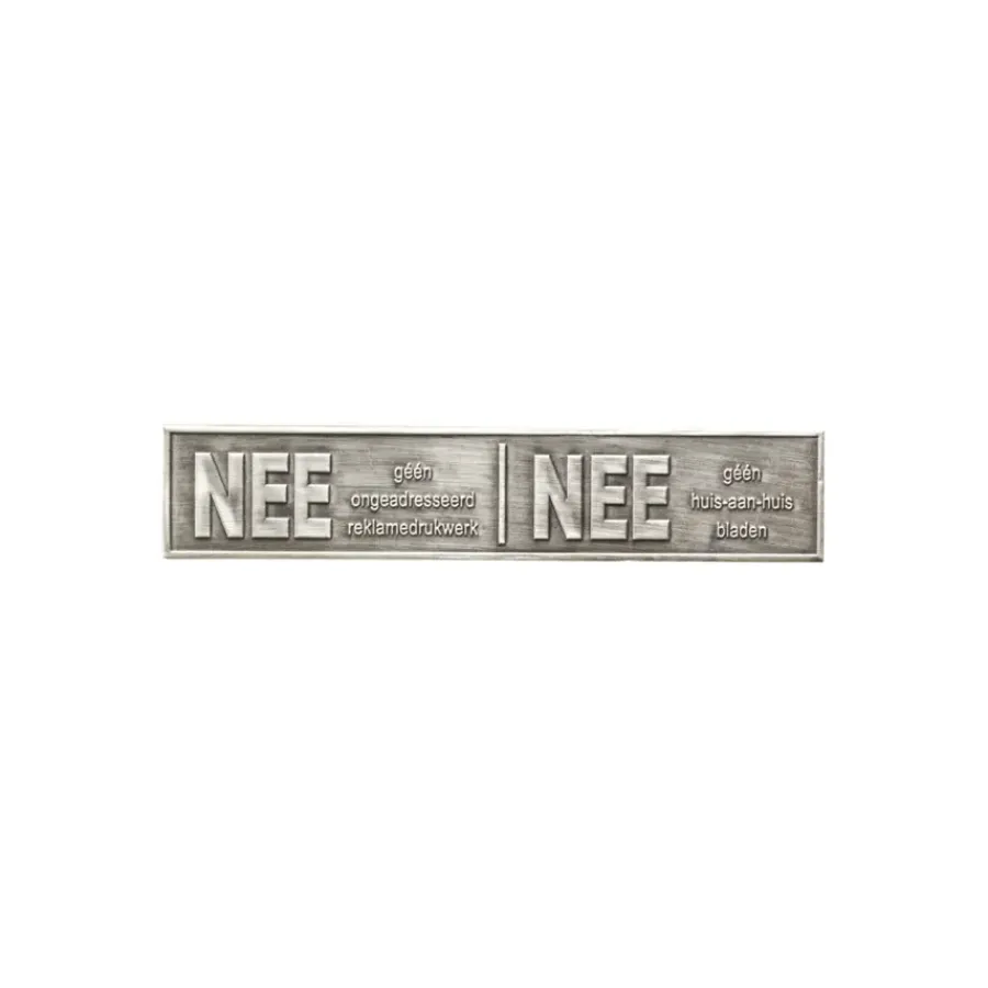 Geen Ja/Nee Sticker Tin kleur