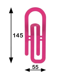 Geen Jashaak enkel Paperclip roze zamak
