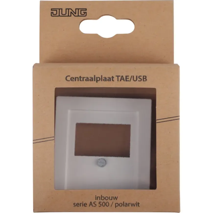Jung AS500 Afdekplaat USB Wit