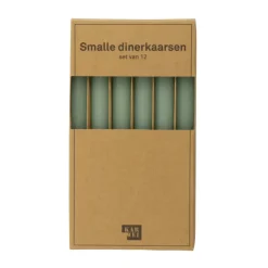 Geen Kaars diner smal geel 17 cm - set van 2