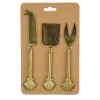 Geen Kaasmesje goud 3 stuks - l21,5xb5cm