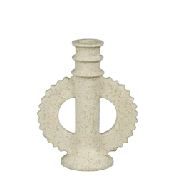 Geen Kandelaar beige - l12,5xb6,5xh15,5cm