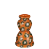 Geen Kandelaar oranje - h15xd9,5cm