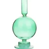 Geen Kandelaar rond glas 19 cm assorti