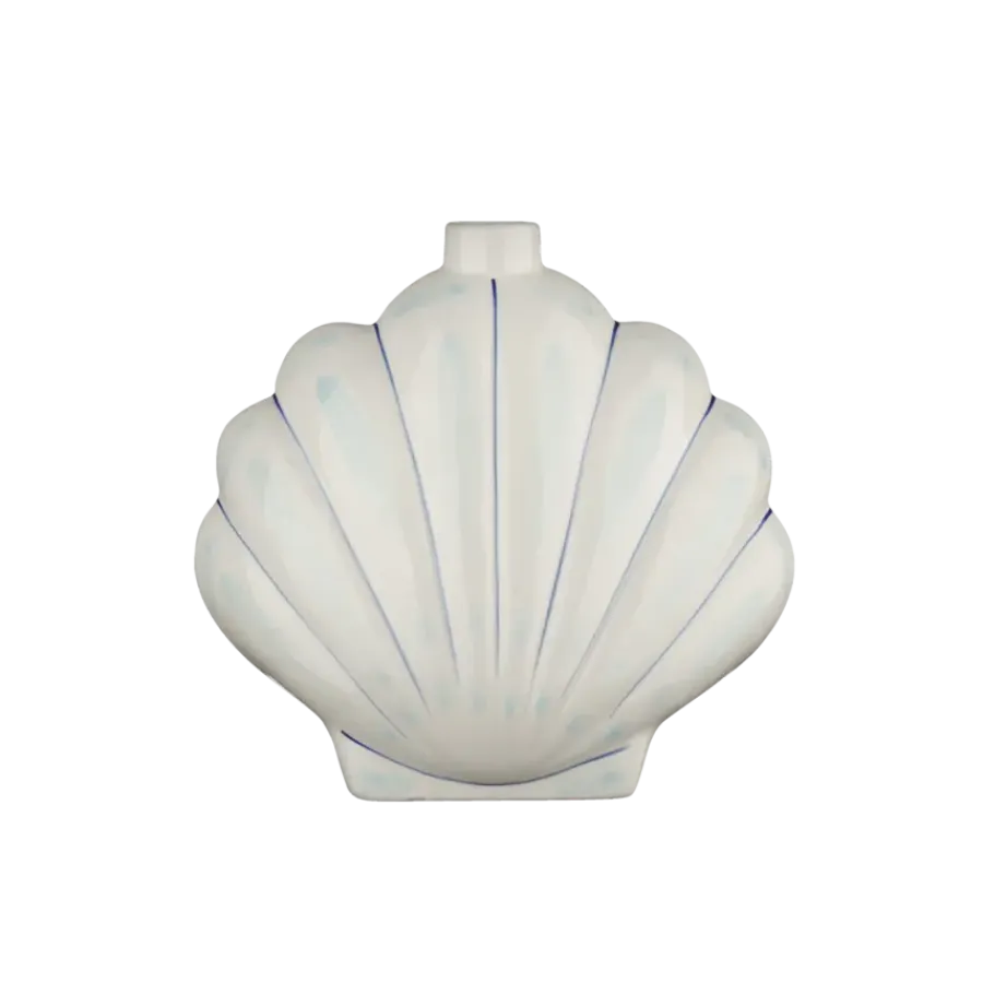 Geen Kandelaar schelp blauw
