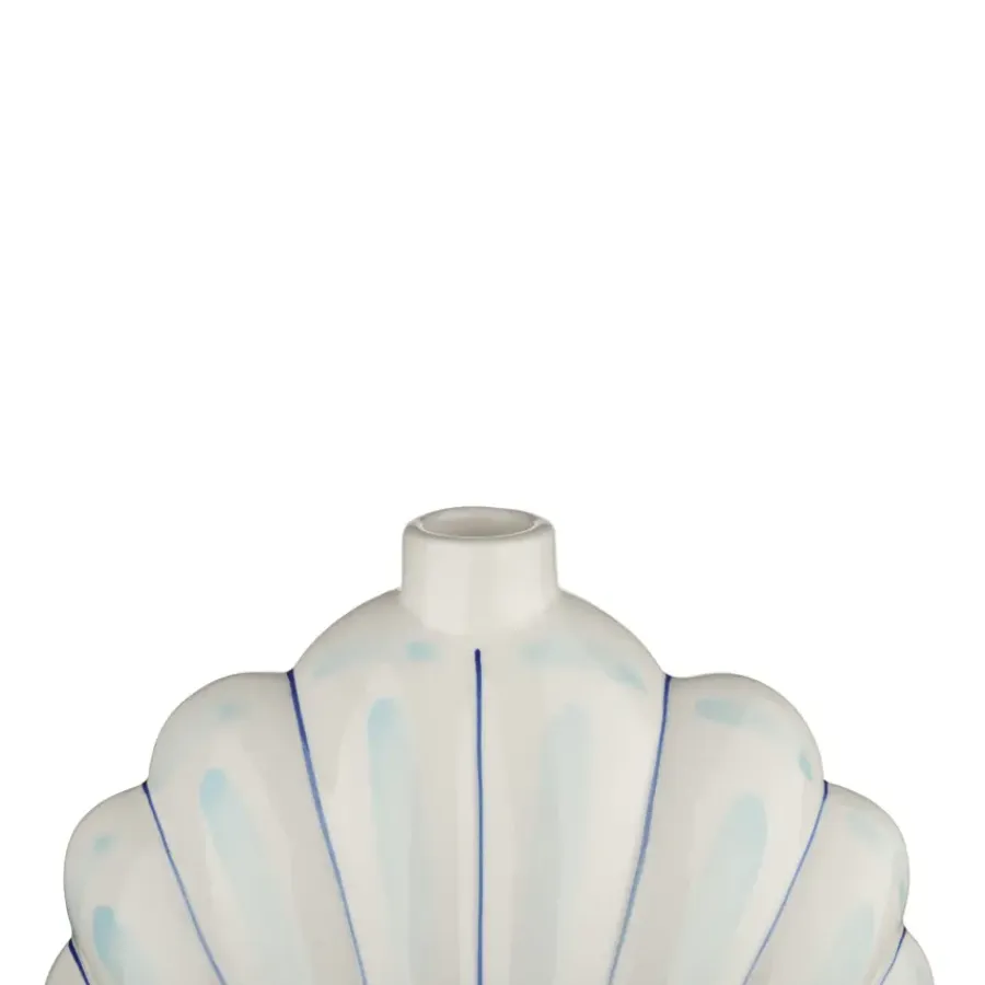 Geen Kandelaar schelp blauw