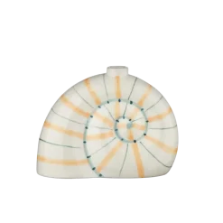 Geen Kandelaar schelp oranje/blauw