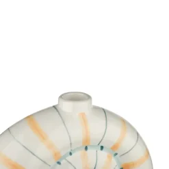 Geen Kandelaar schelp oranje/blauw