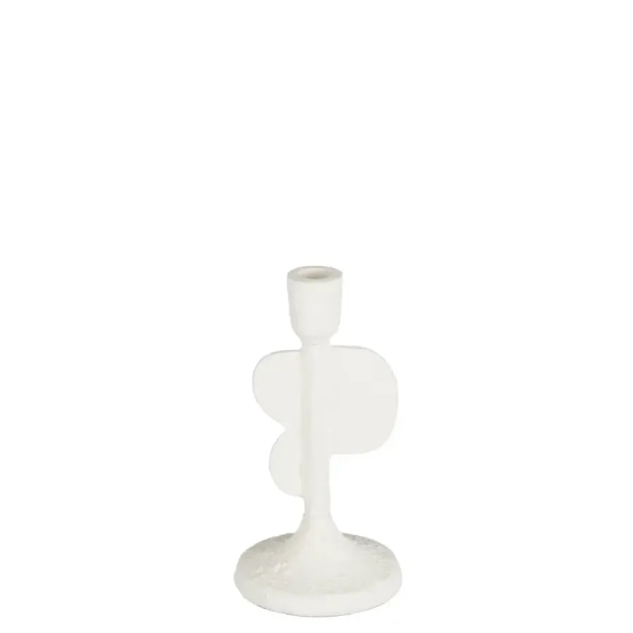 Geen Kandelaar wit - h20xd10cm