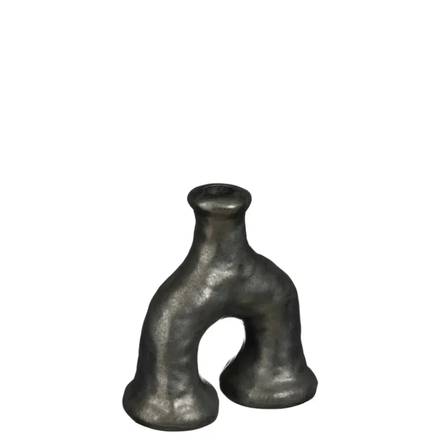 Geen Kandelaar zwart - l16xb8xh17,5cm