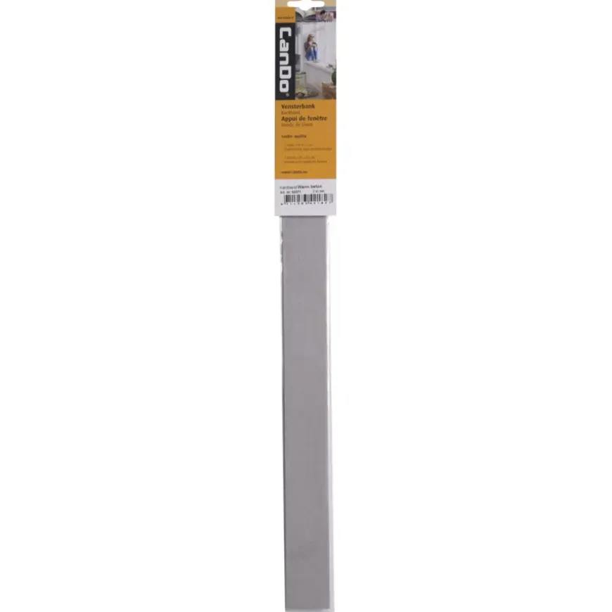 Kantenband vensterbank 35 mm warm beton 45 cm 2 stuks