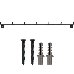 Geen Kapstok 7 haken Jack zwart ijzer 600 mm