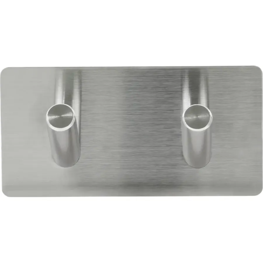 Geen Kapstok 2 haken Jette RVS 87 mm 2 stuks