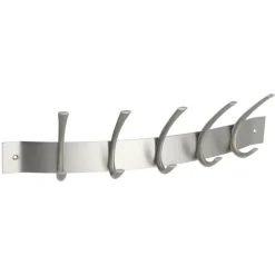 Geen Kapstok 5 haken John RVS look messing 475 mm