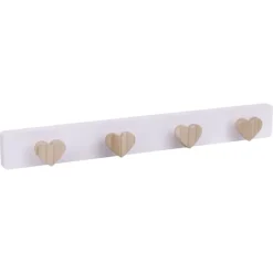 Geen Kapstok 4 haken Lieve wit MDF 420 mm