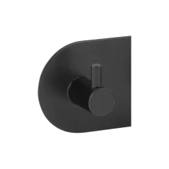 Geen Kapstok 2 haken Milo zwart ijzer 95 mm 2 stuks