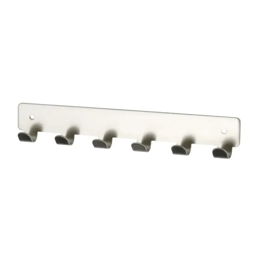 Geen Kapstok 6 haken Petra RVS look zamak 240 mm