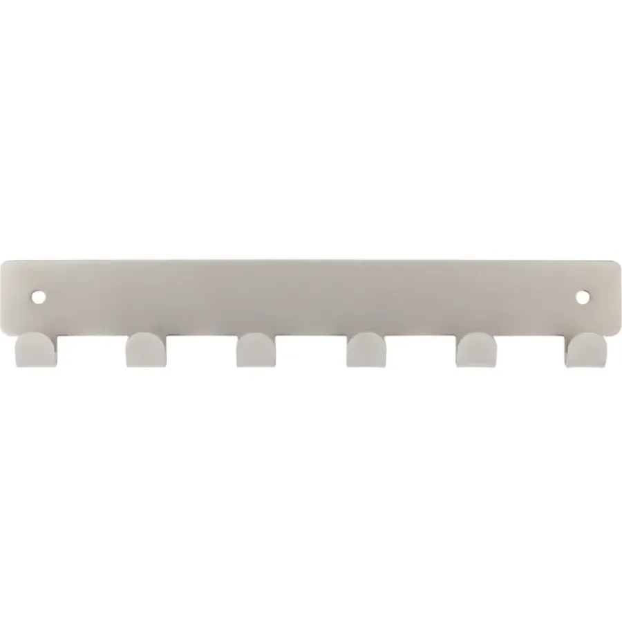 Geen Kapstok 6 haken Petra RVS look zamak 240 mm