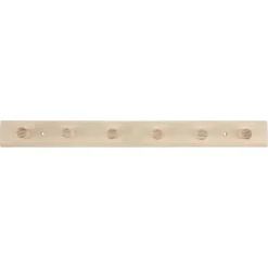 Geen Kapstok 6 haken Stef hout dennen 500 mm