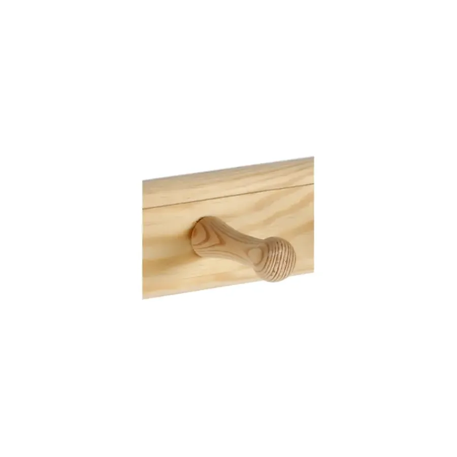 Geen Kapstok 6 haken Stef hout dennen 500 mm