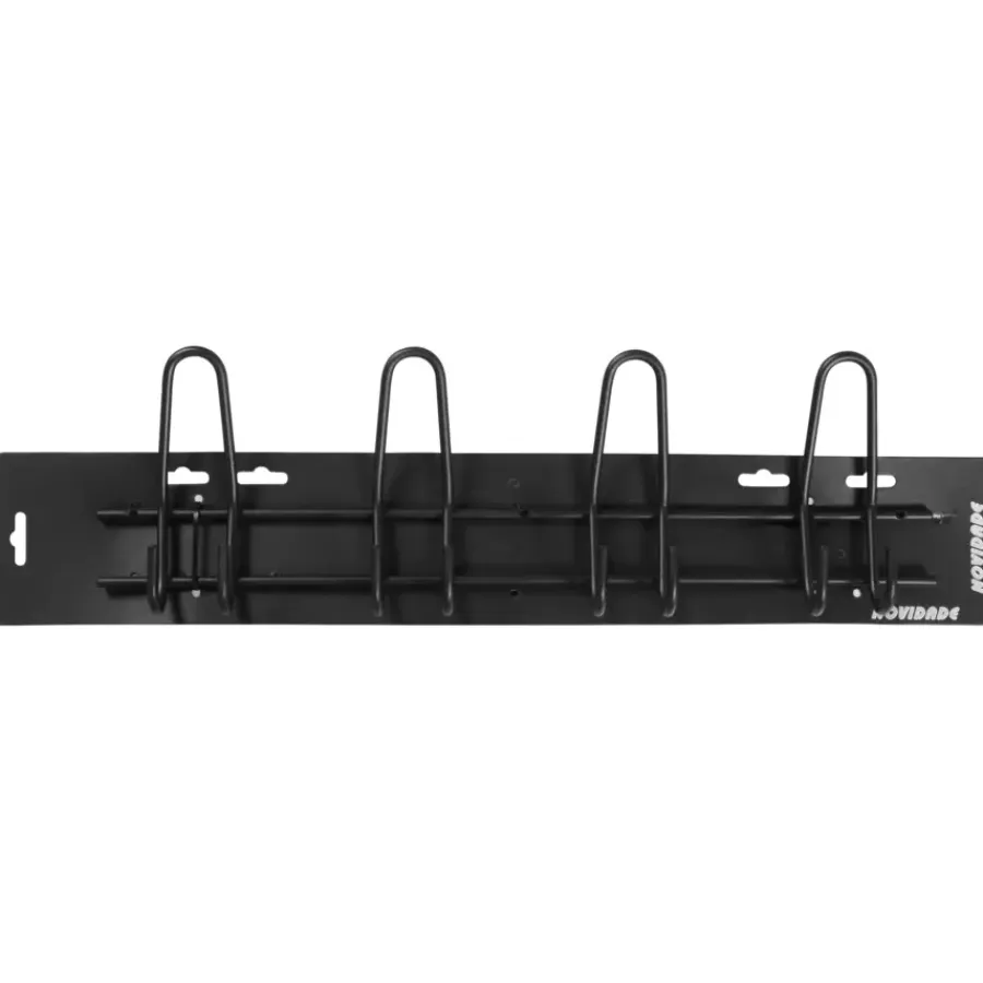 Geen Kapstok 8 haken Ursela zwart zamak 530 mm