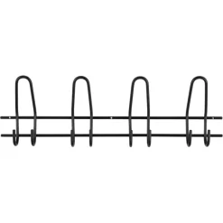 Geen Kapstok 8 haken Ursela zwart zamak 530 mm