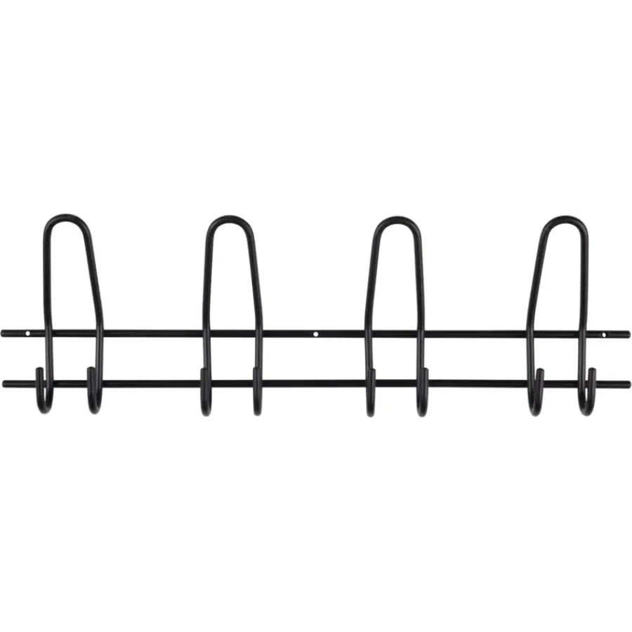 Geen Kapstok 8 haken Ursela zwart zamak 530 mm