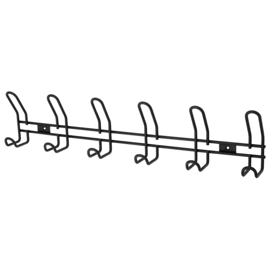 Geen Kapstok 6 haken William zwart zamak 603 mm