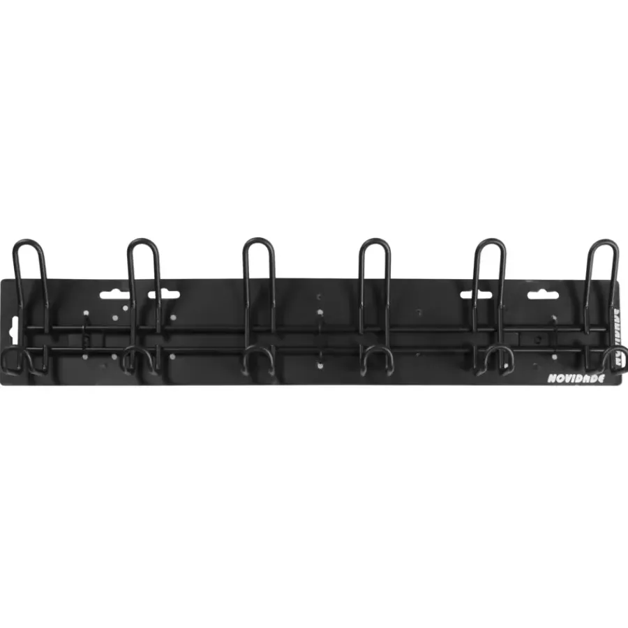 Geen Kapstok 6 haken William zwart zamak 603 mm