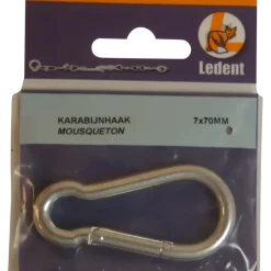 Ledent Karabijnhaak 70 mm verzinkt
