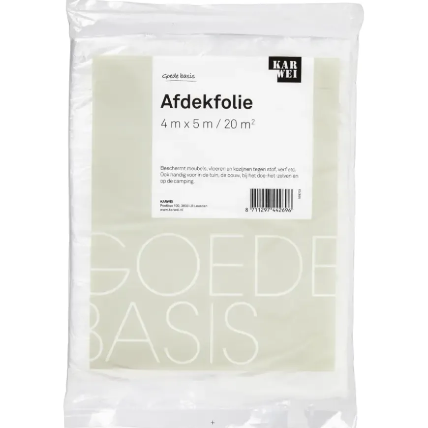 Karwei afdekfolie 4 x 5 m