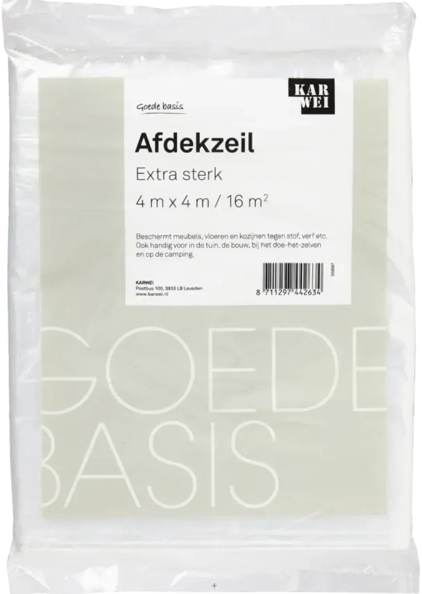 KARWEI afdekzeil extra sterk (4x4M)