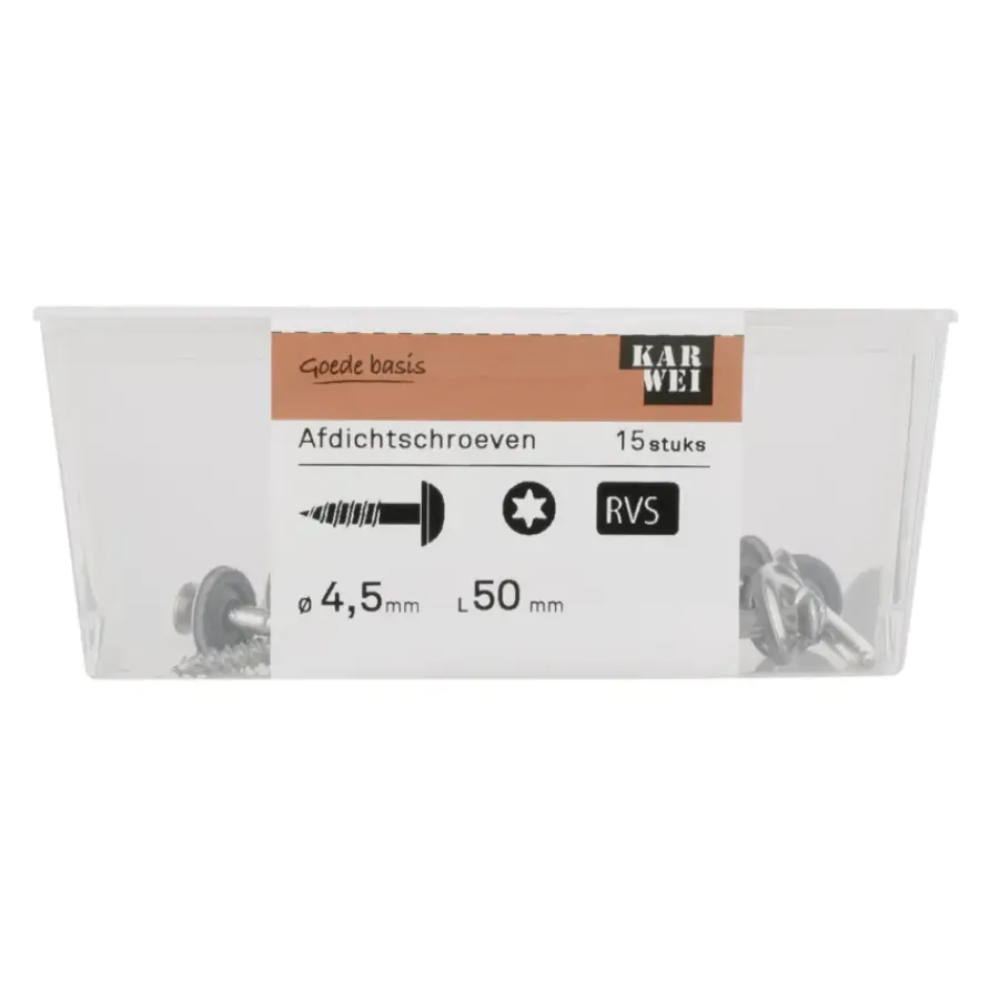 KARWEI afdichtschroef 4,5x50 mm (15 stuks)