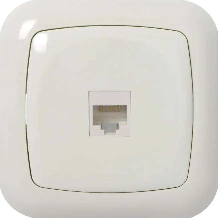 KARWEI Aurora UTP Wandcontactdoos CAT5 wit