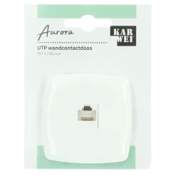 KARWEI Aurora UTP Wandcontactdoos CAT5 wit